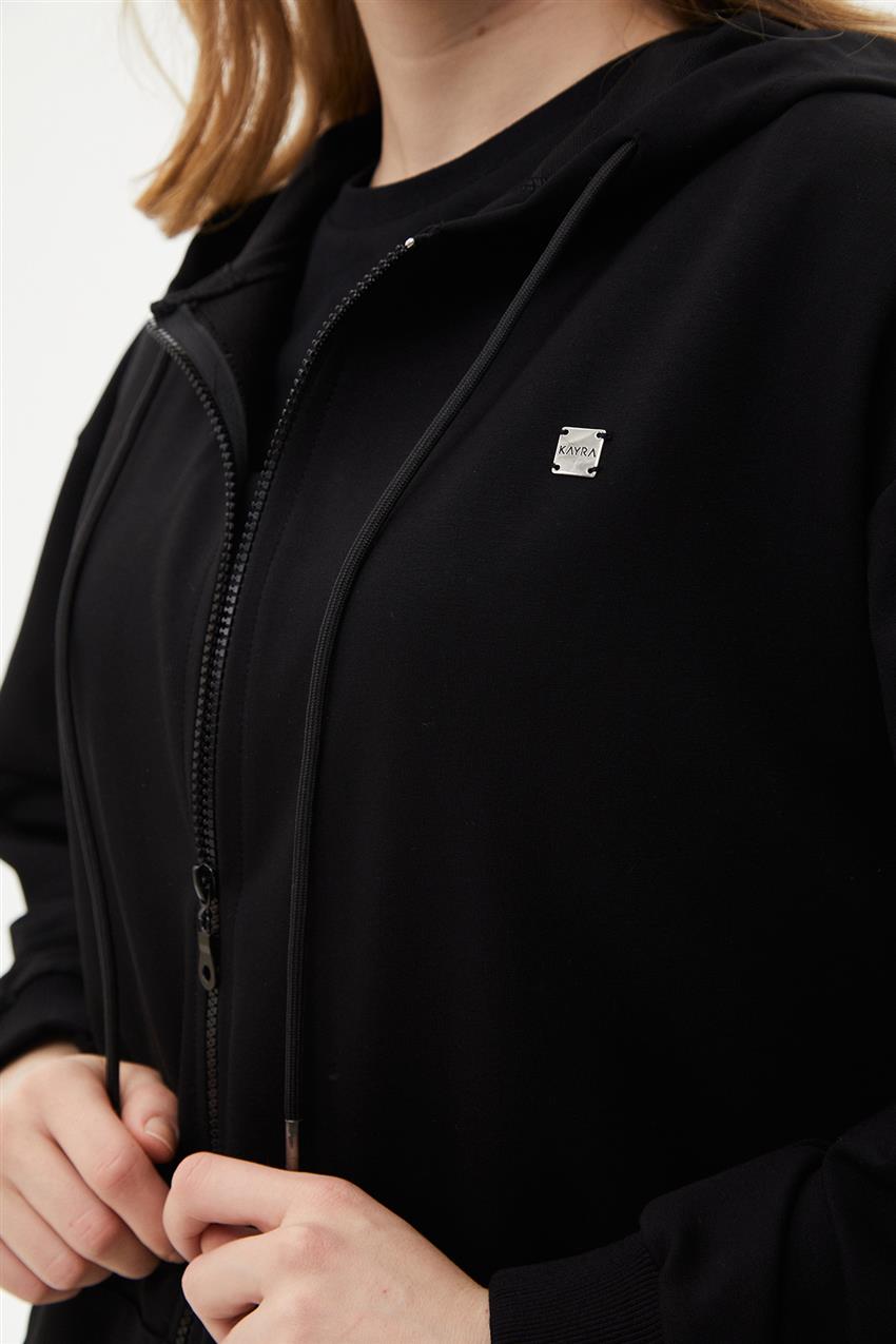 Sweatshirt-Black KY-B24-70032-12