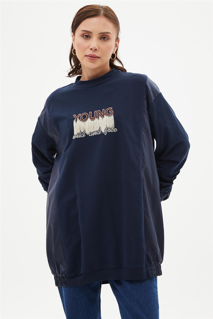 Sweatshirt-Koyu Lacivert KA-A23-31007-146