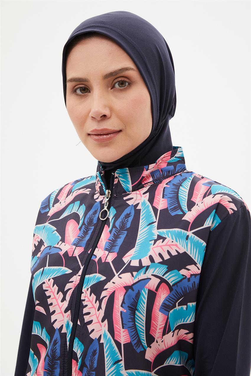 Hijab Swimwear-Colourful NBB-55506-133