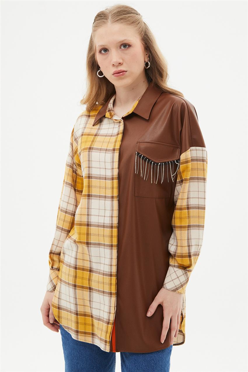 Tunic-Mustard Cream KA-A23-21109-13-50