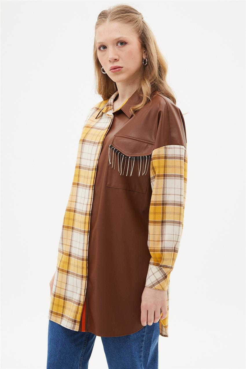 Tunic-Mustard Cream KA-A23-21109-13-50