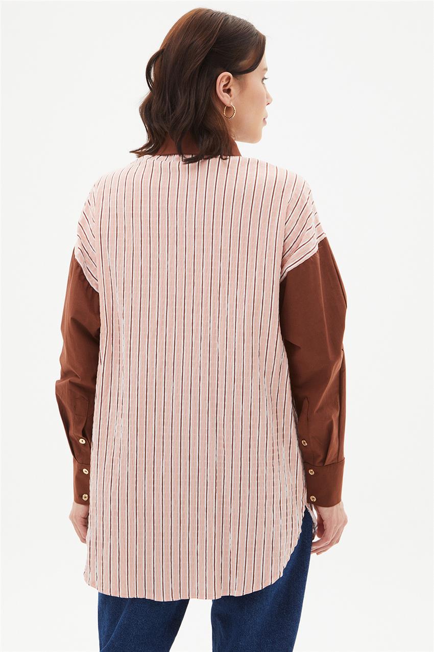 Tunic-Brown KA-A23-21063-15