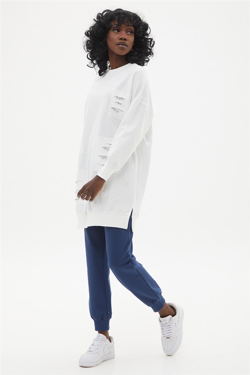 Sweatshirt-White 10409-02
