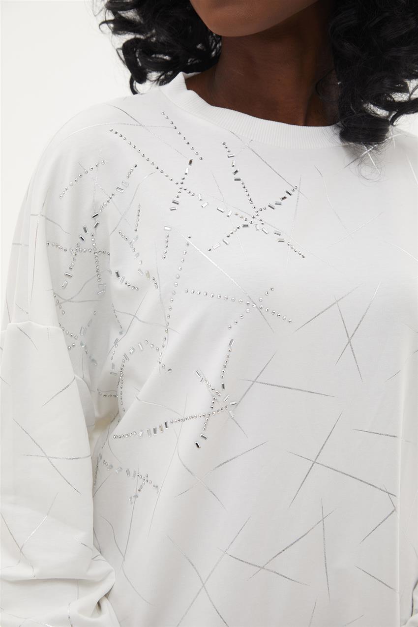 Sweatshirt-White 10444-02