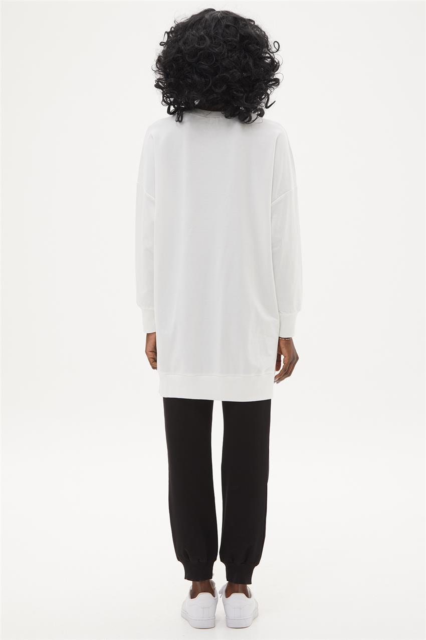 Sweatshirt-White 10443-02