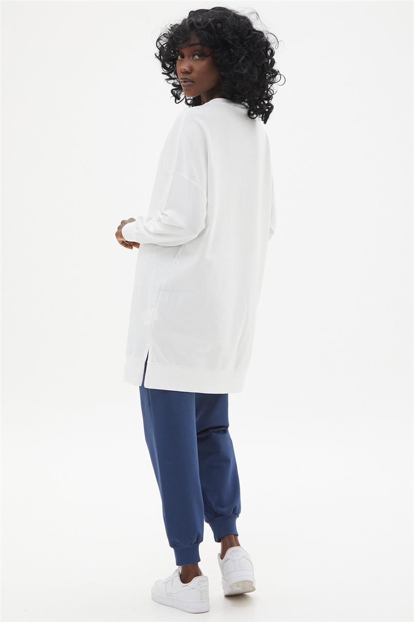 Sweatshirt-White 10447-02