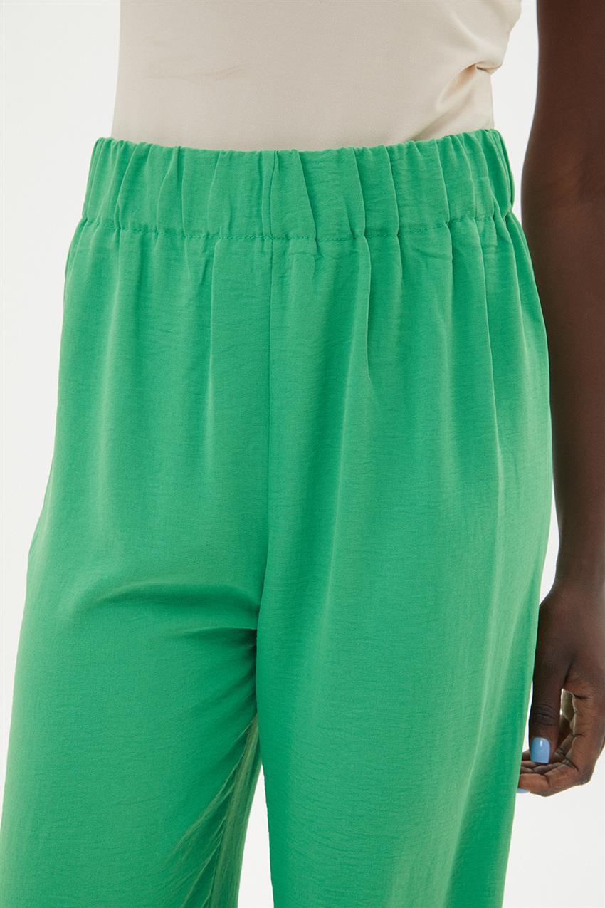 Belli Lastikli Rahat Pantolon-Yeşil 18103-21