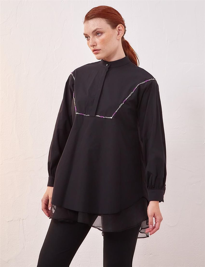 Tunic-Black KA-A23-21054-12