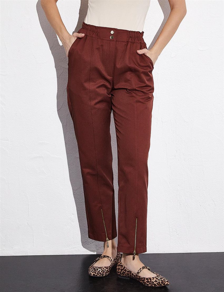 Pants-Chestnut KA-A23-19048-312