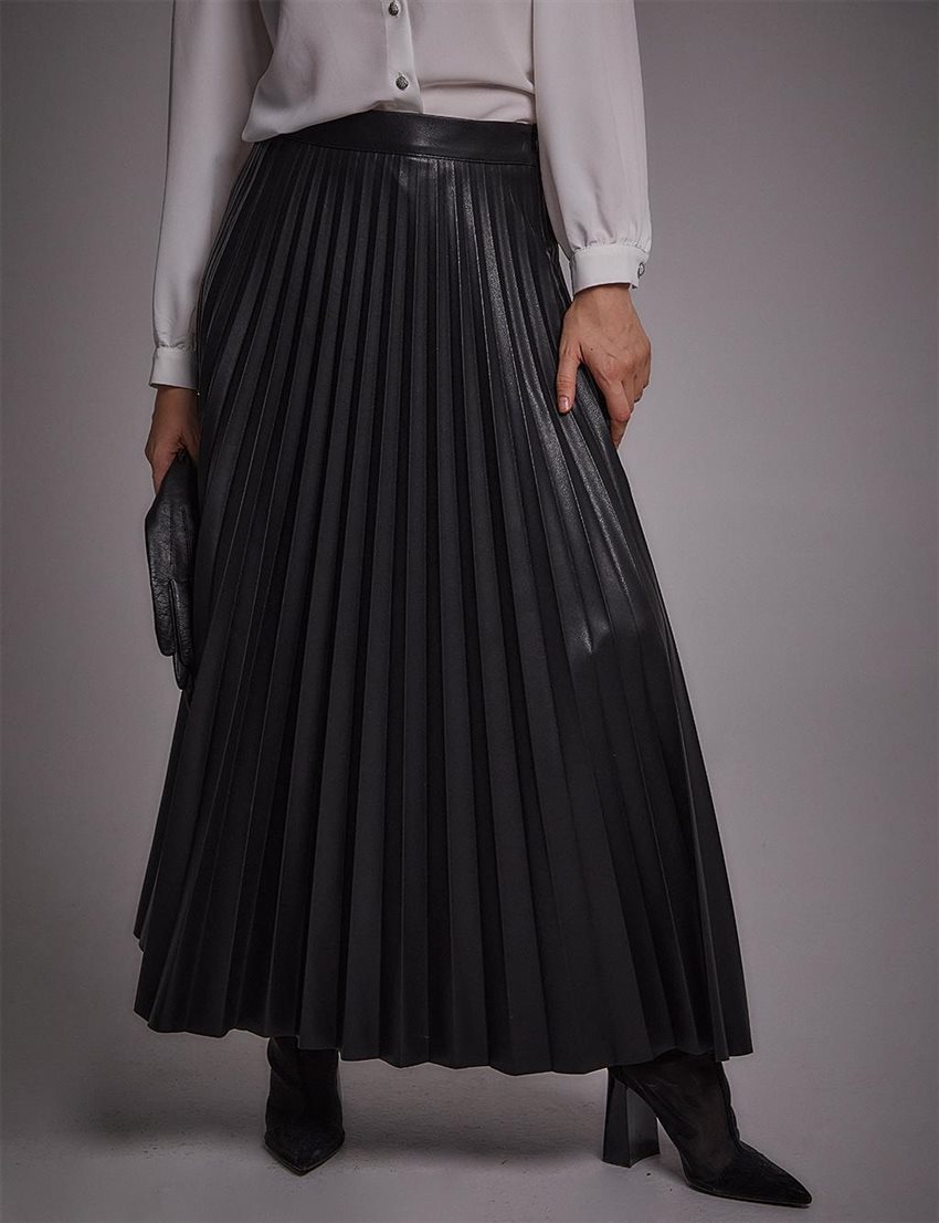 Skirt-Black KA-A23-12036-12