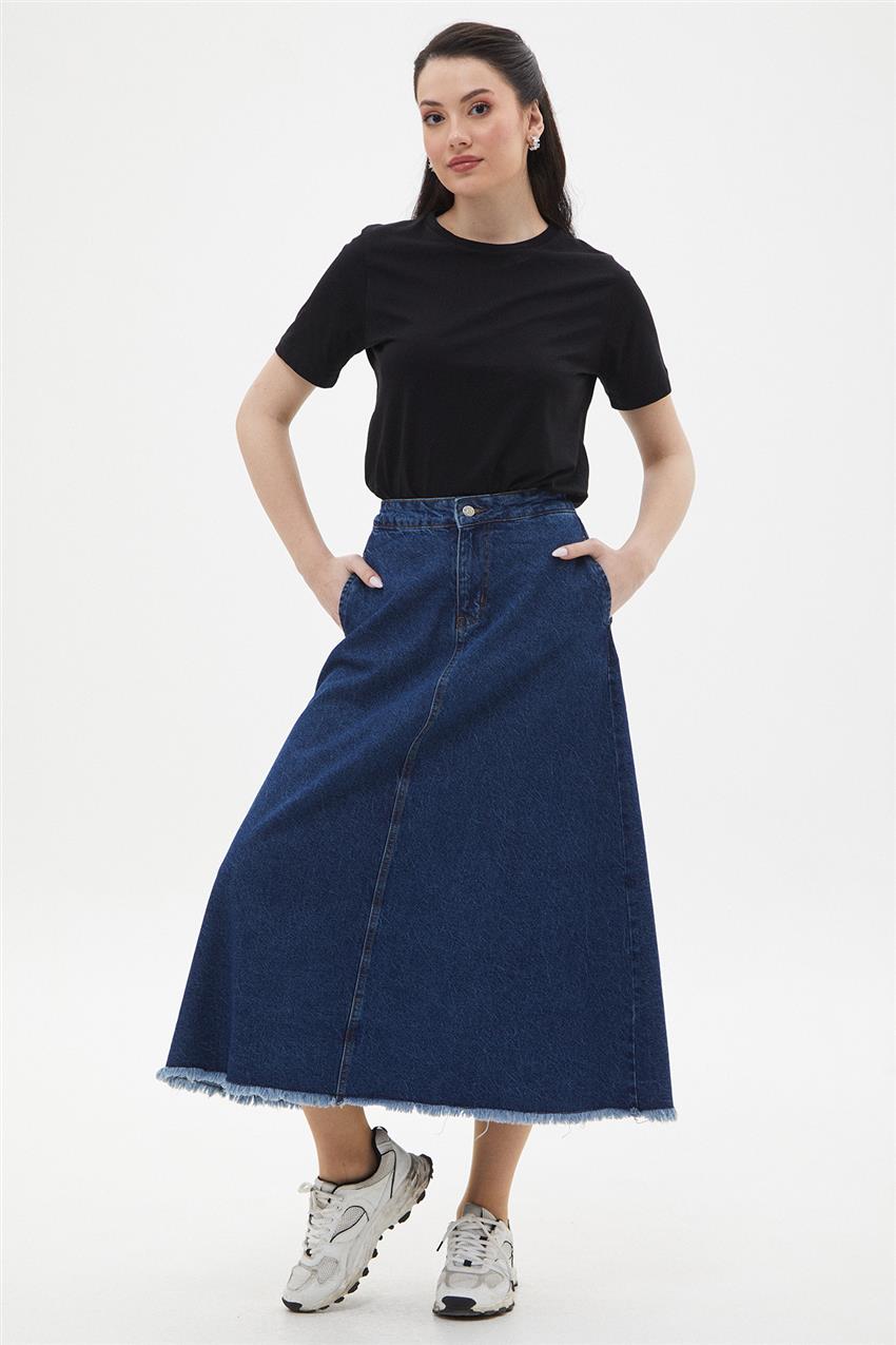 Skirt-Blue 24YTD105-3648