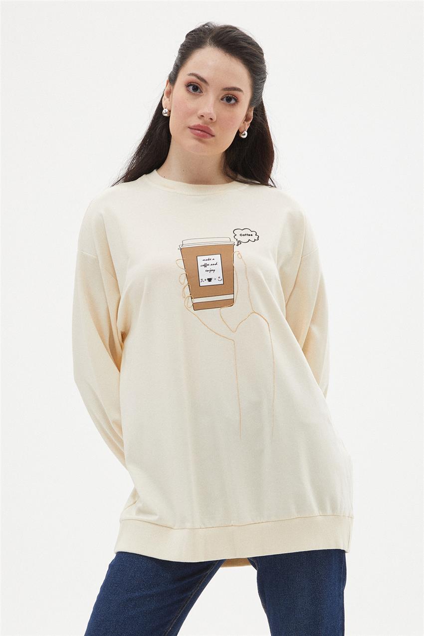 Sweatshirt-Light Beige 32314-043