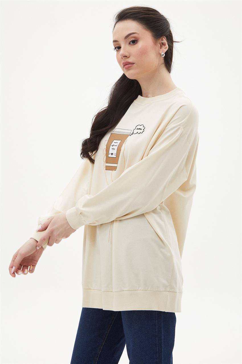 Sweatshirt-Light Beige 32314-043