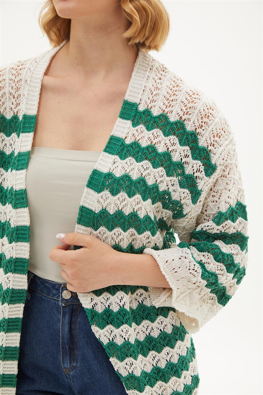 Cardigan-White Green 1671-363