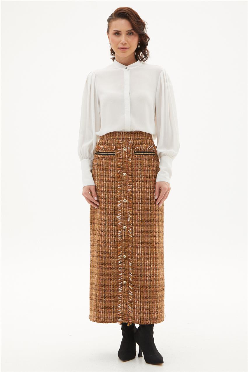 Skirt-Beige KA-A23-12037-08