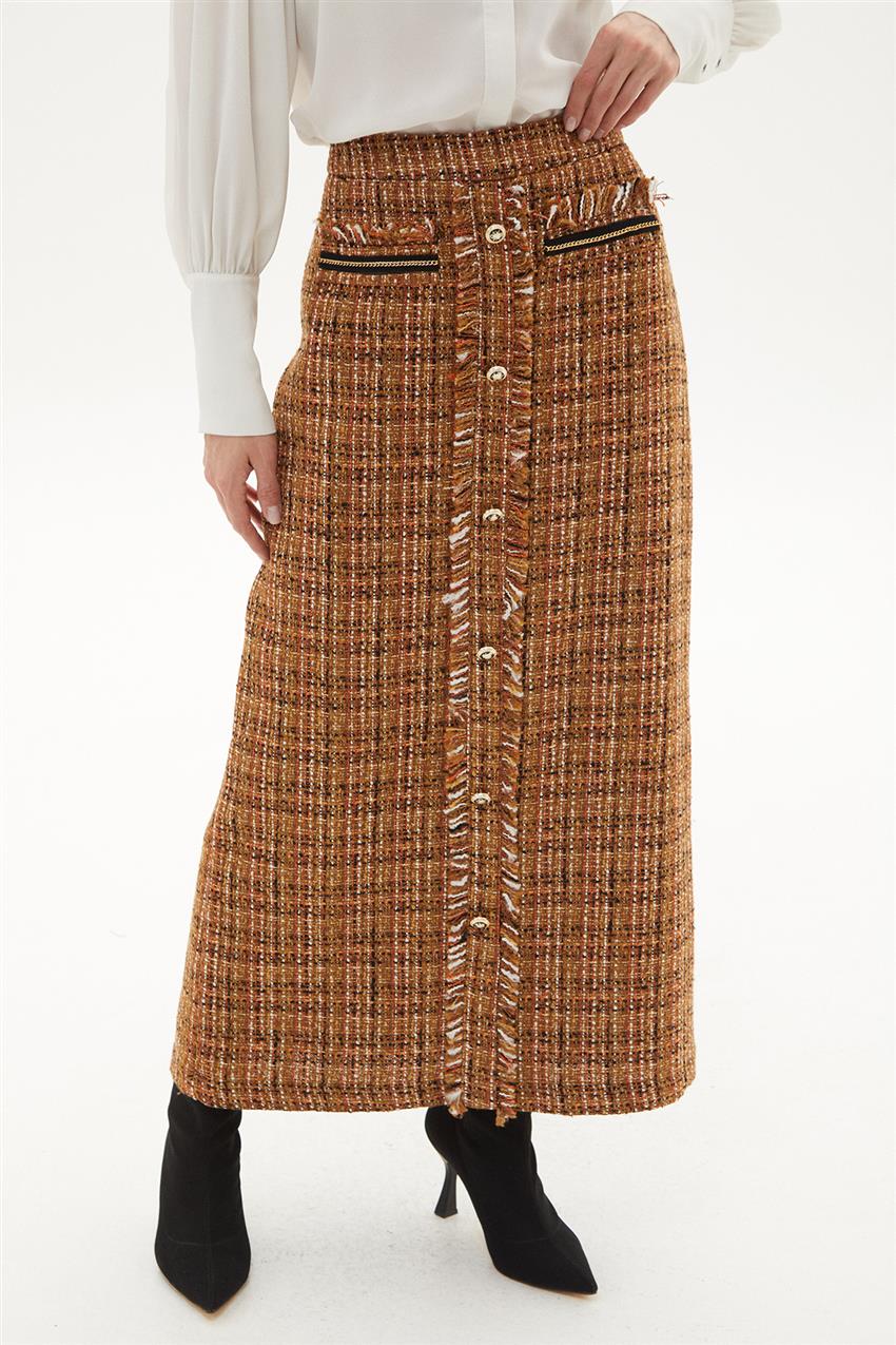 Skirt-Beige KA-A23-12037-08