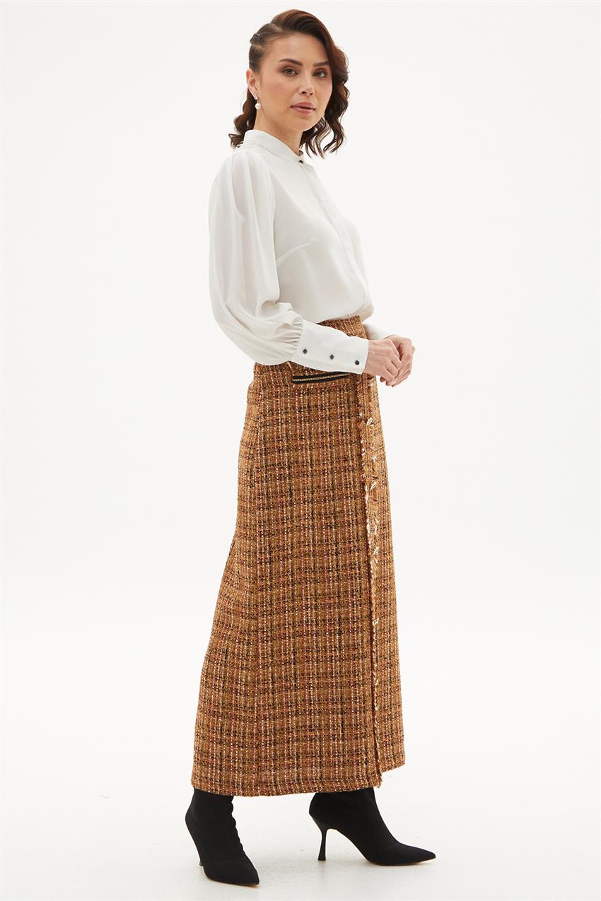 Skirt-Beige KA-A23-12037-08