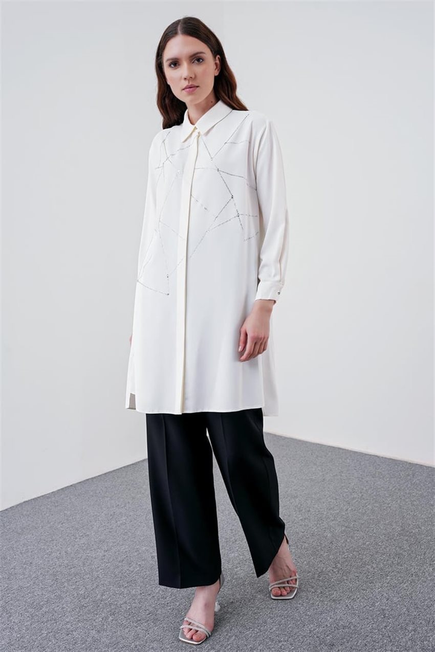 Tunic-Ecru Z24YB1495-R1068