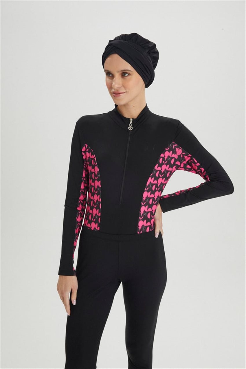 Hijab Swimwear-Black Z23YB0017-R1210