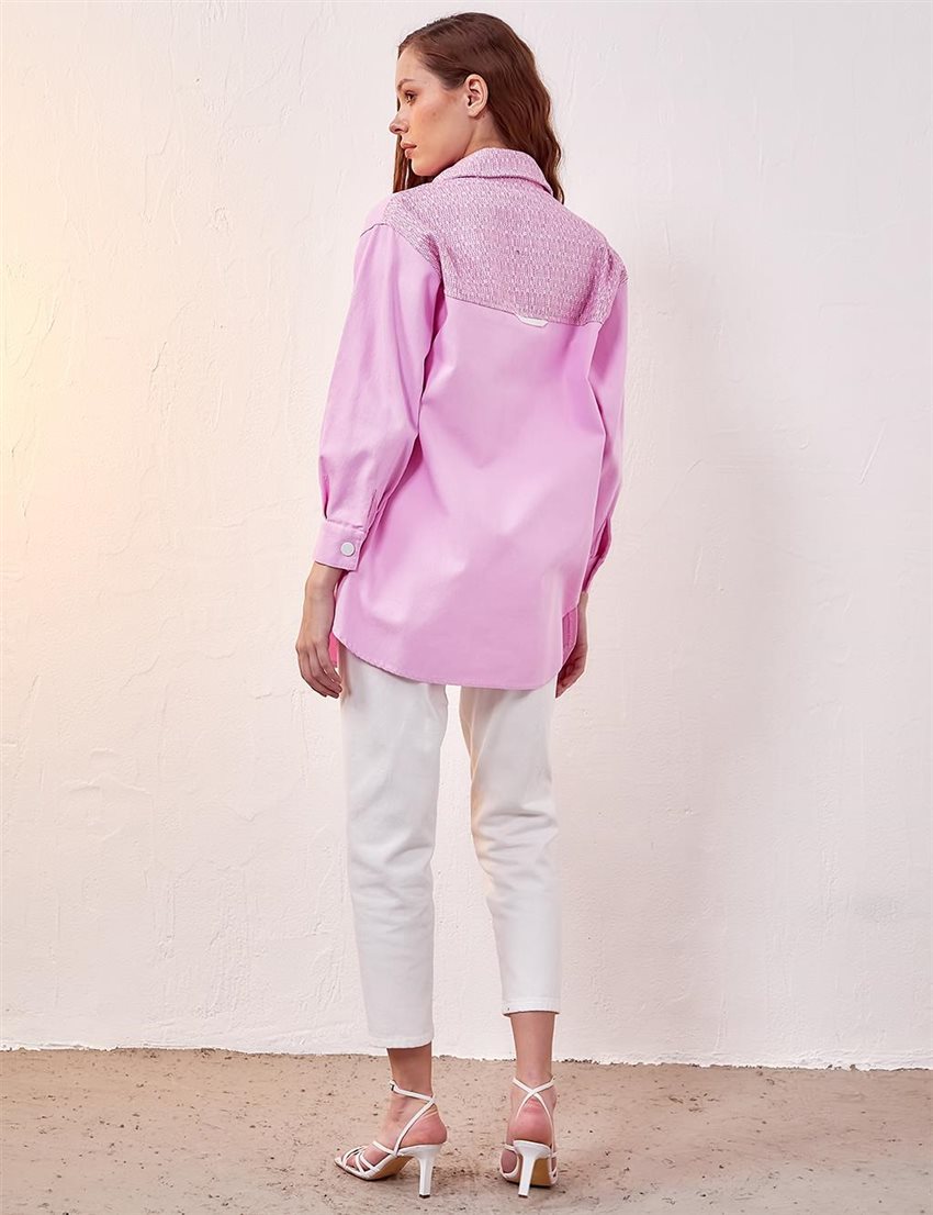 Jacket-Sugar pink KA-A23-13019-220