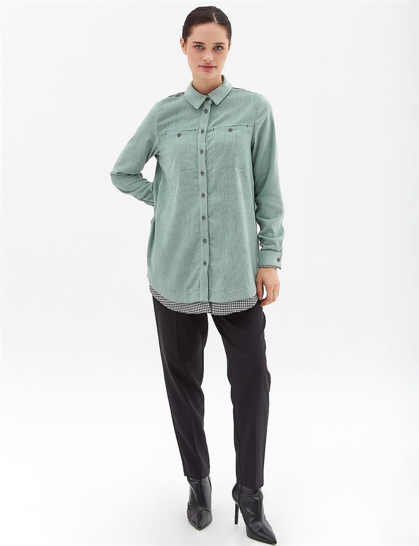 Tunic-Ice Green KA-A23-21077-313