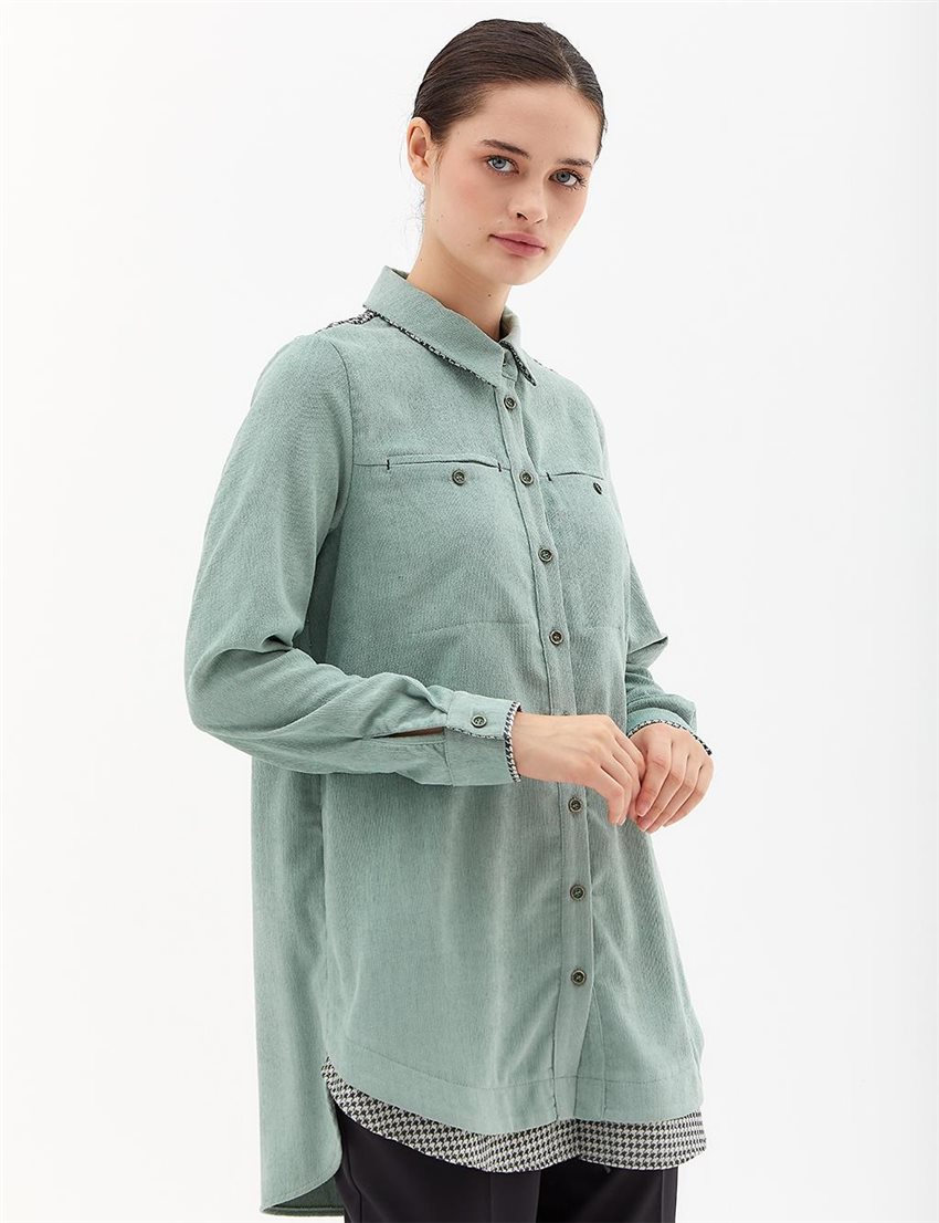 Tunic-Ice Green KA-A23-21077-313