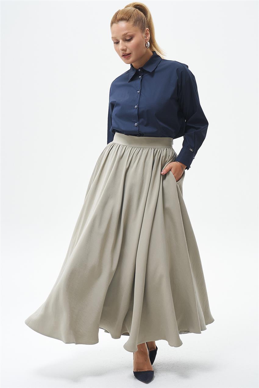 Skirt-Olive Green KYL-E183-27