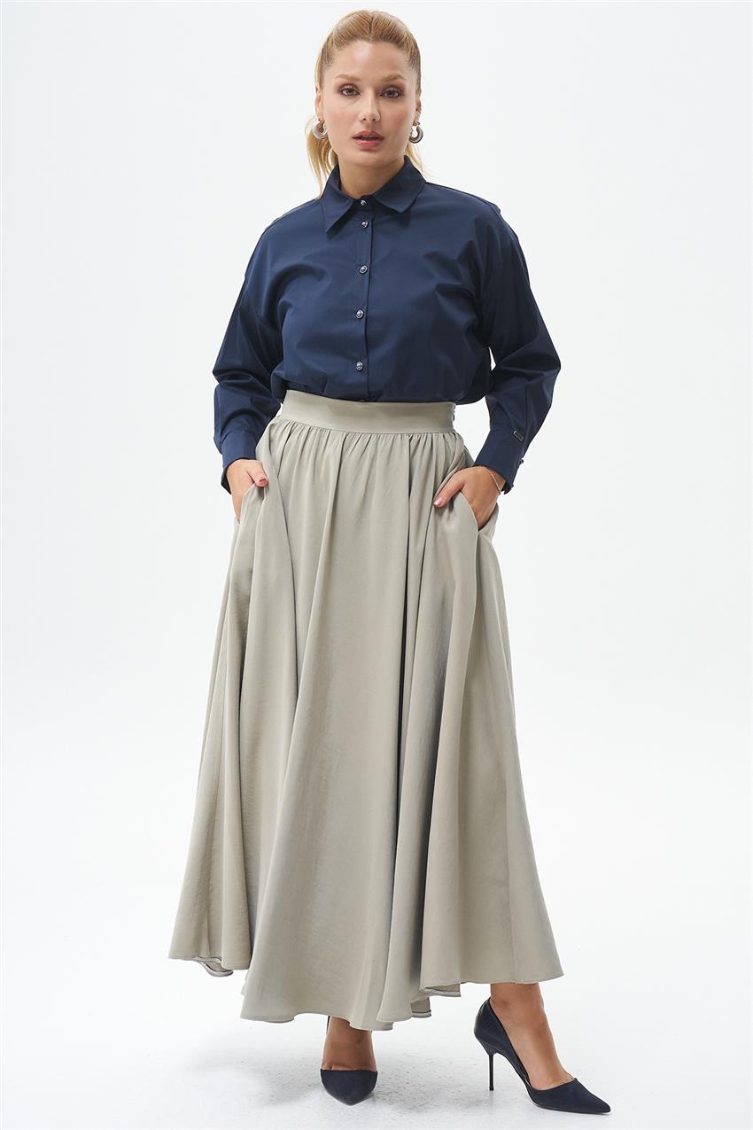 Skirt-Olive Green KYL-E183-27