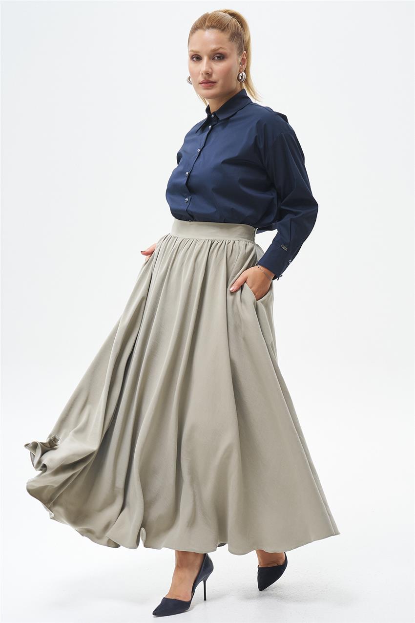 Skirt-Olive Green KYL-E183-27