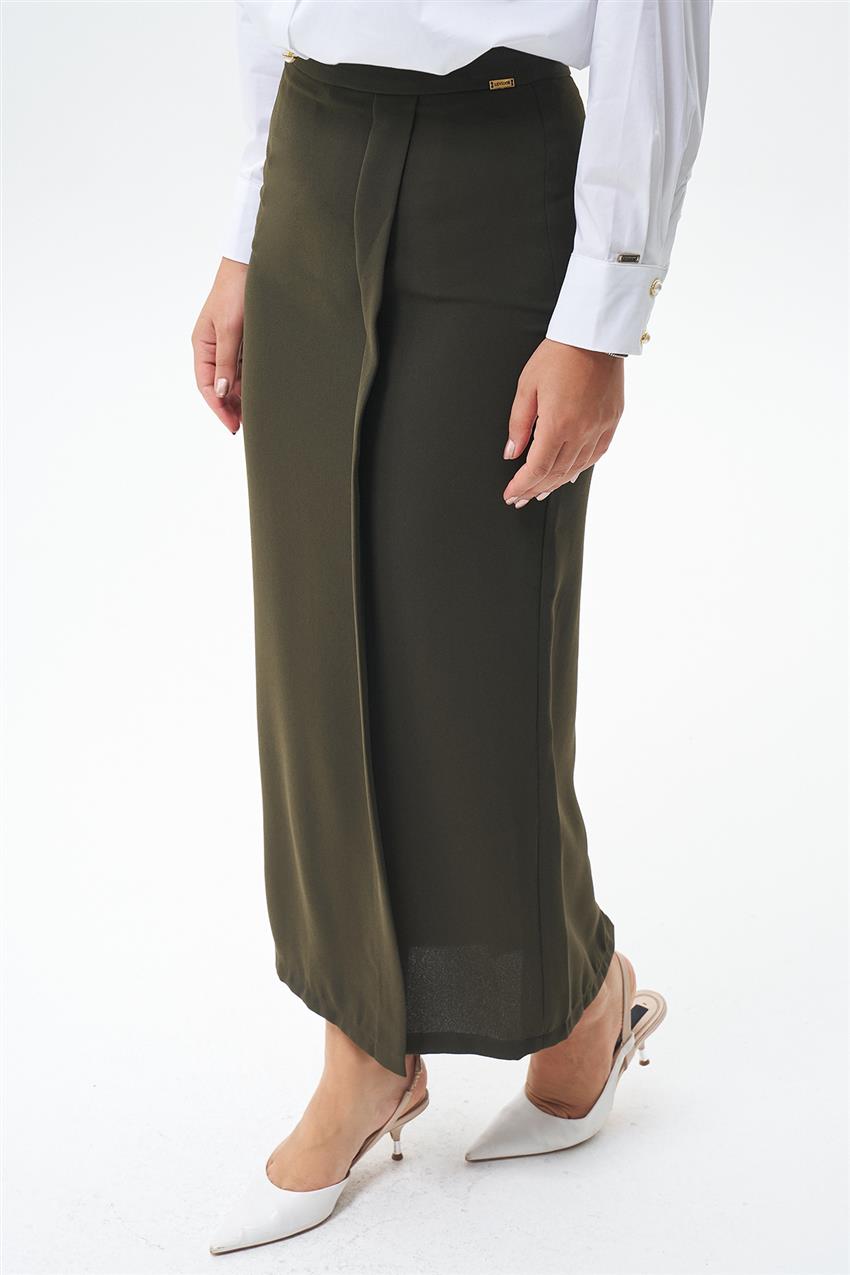 Skirt-Olive Green 420047-R108