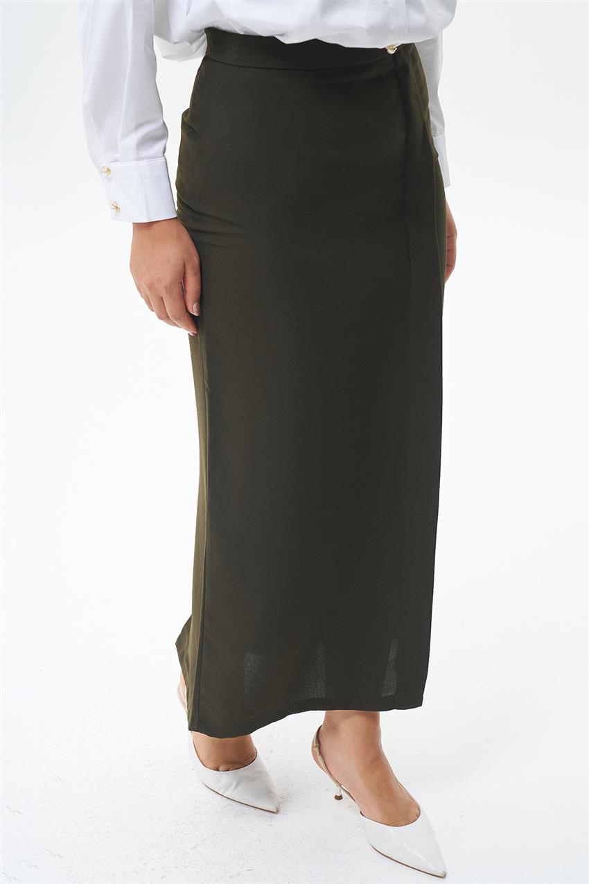 Skirt-Olive Green 420047-R108