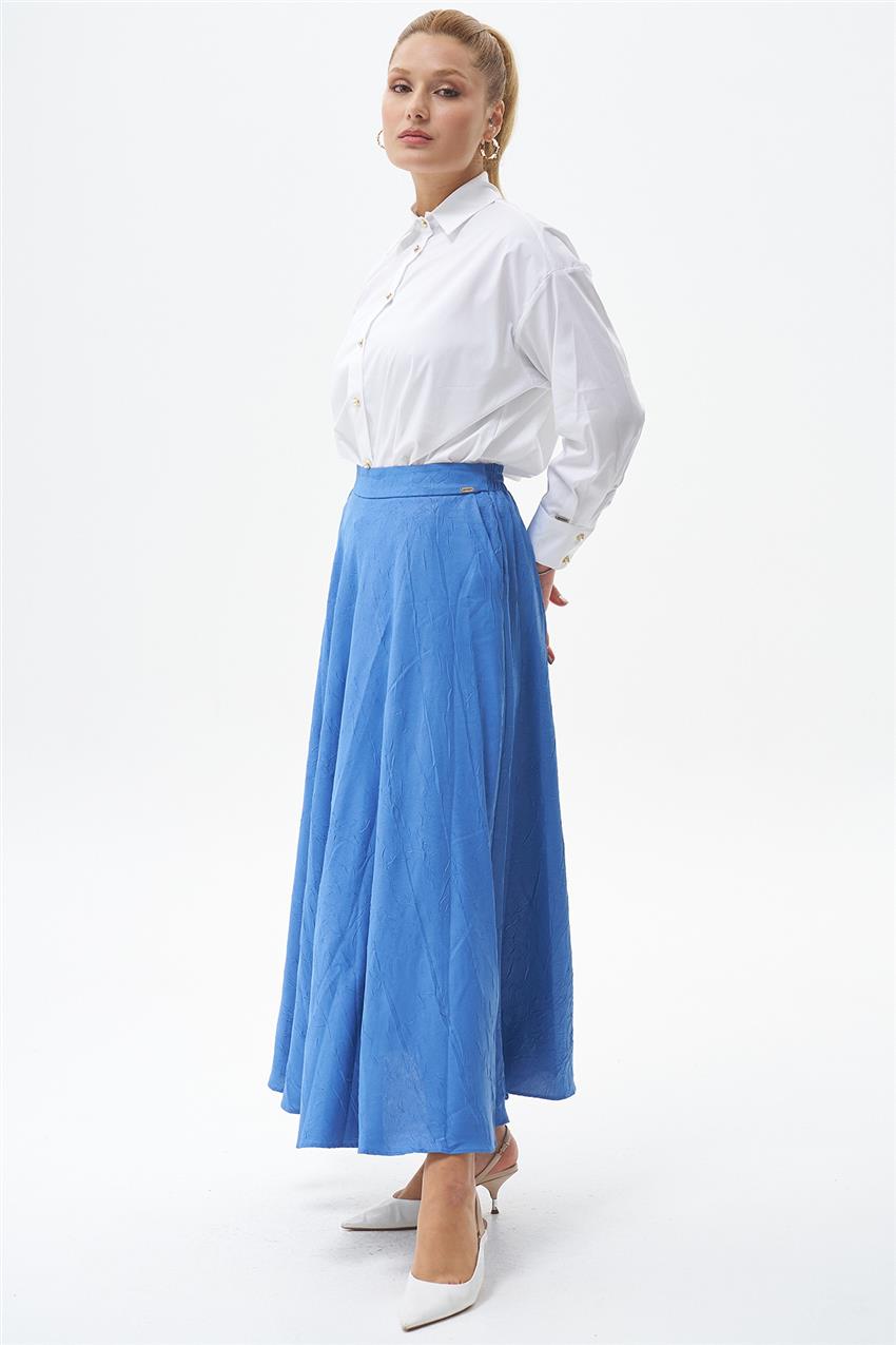 Skirt-İndigo 420057-R116