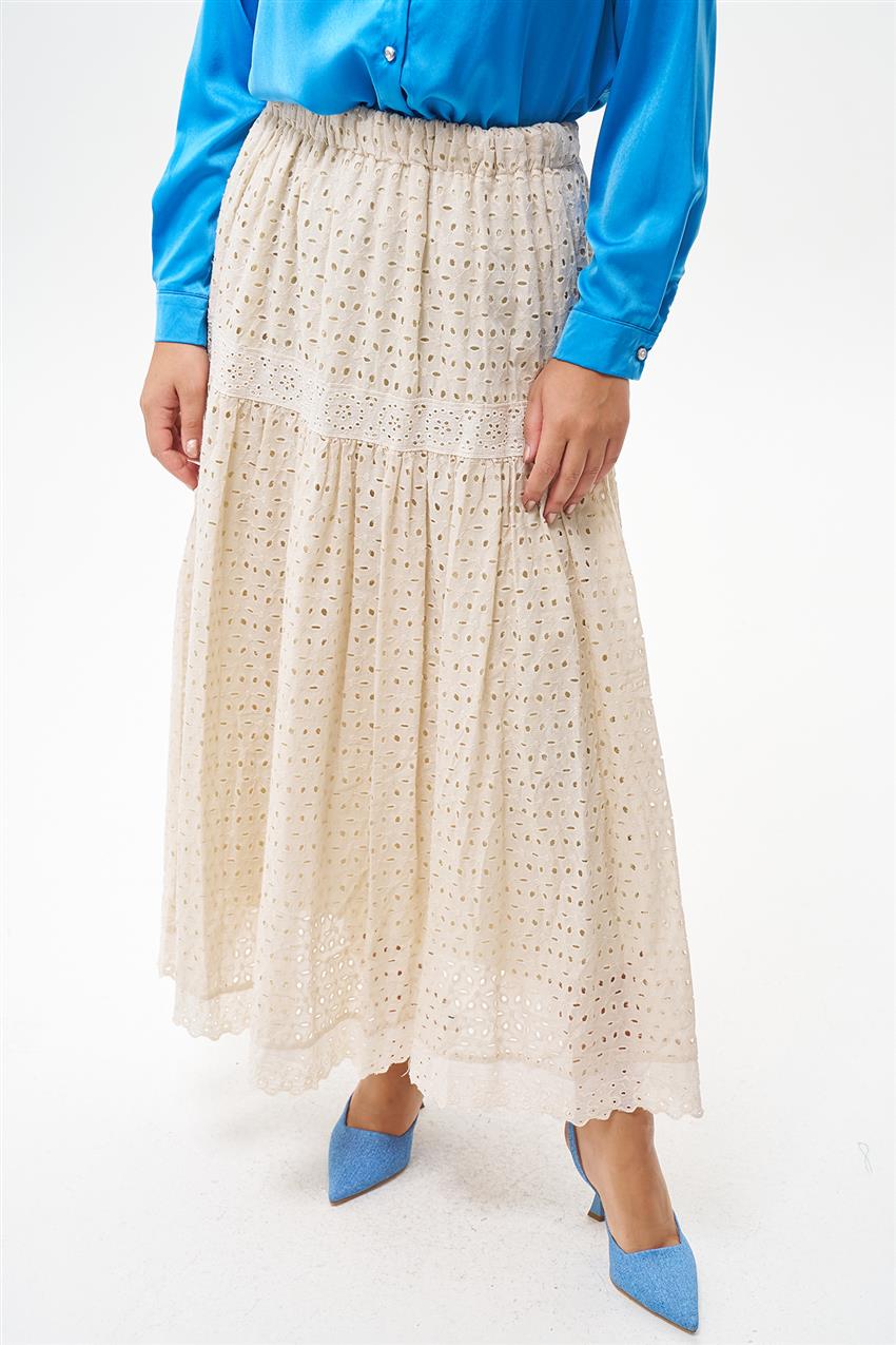 Skirt-Cream KYL-E120-12