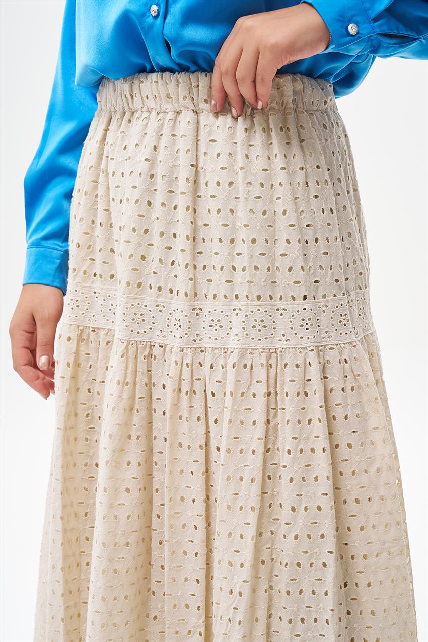 Skirt-Cream KYL-E120-12