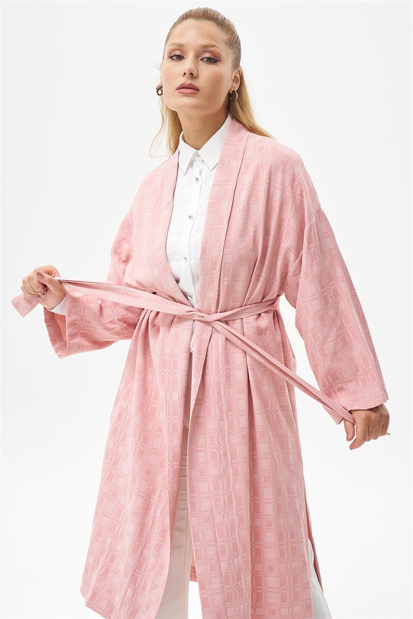 Kareli Pembe Kimono