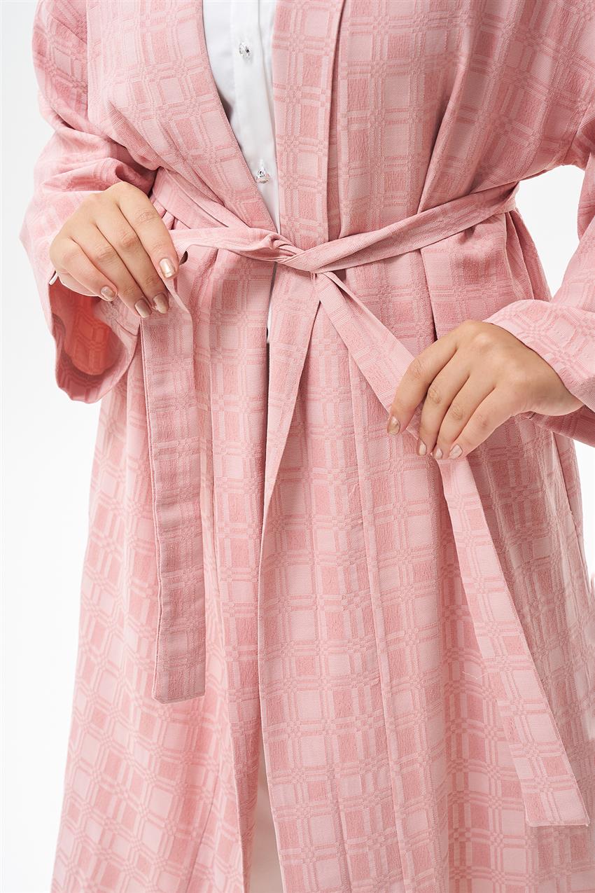 Kareli Pembe Kimono