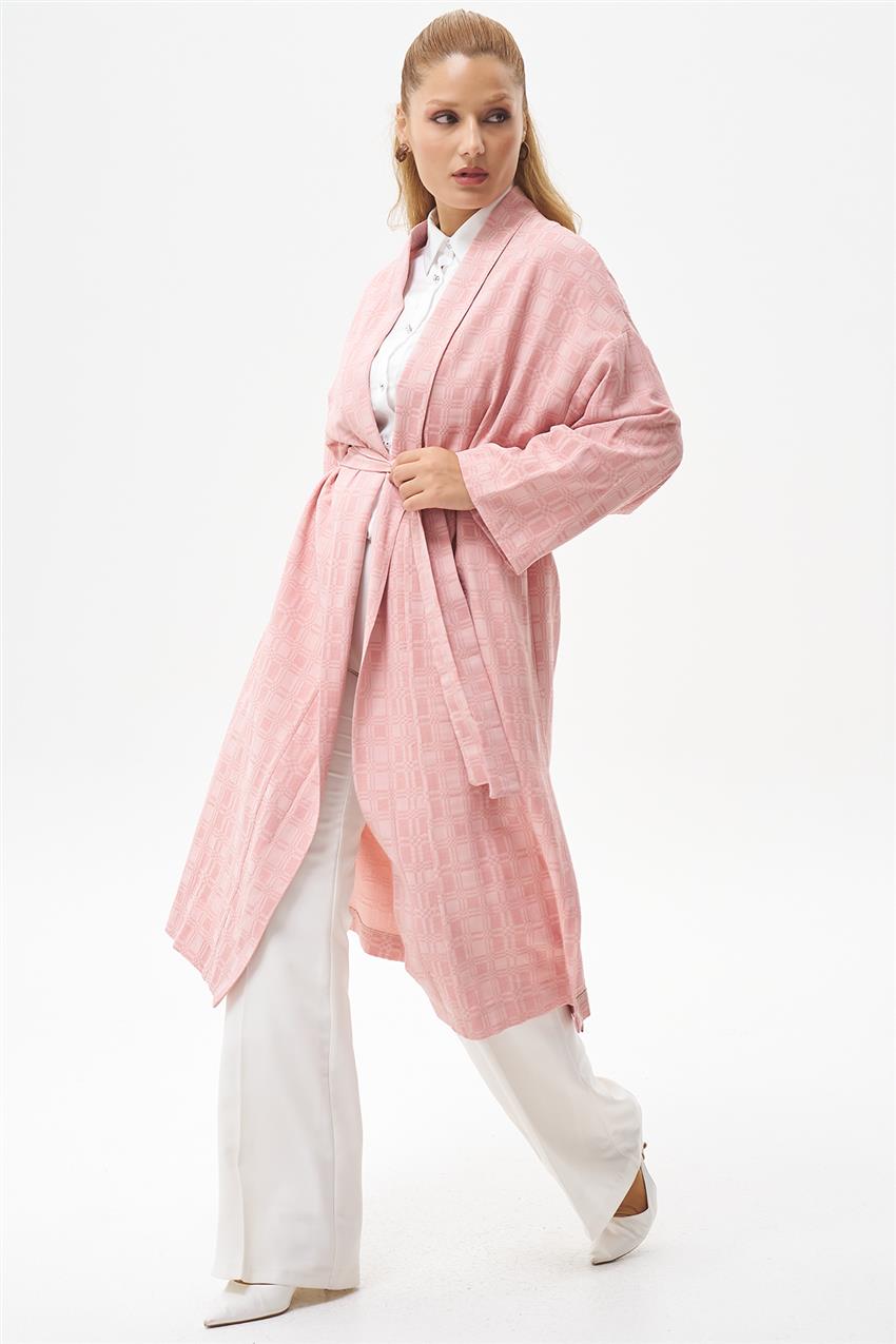 Kareli Pembe Kimono