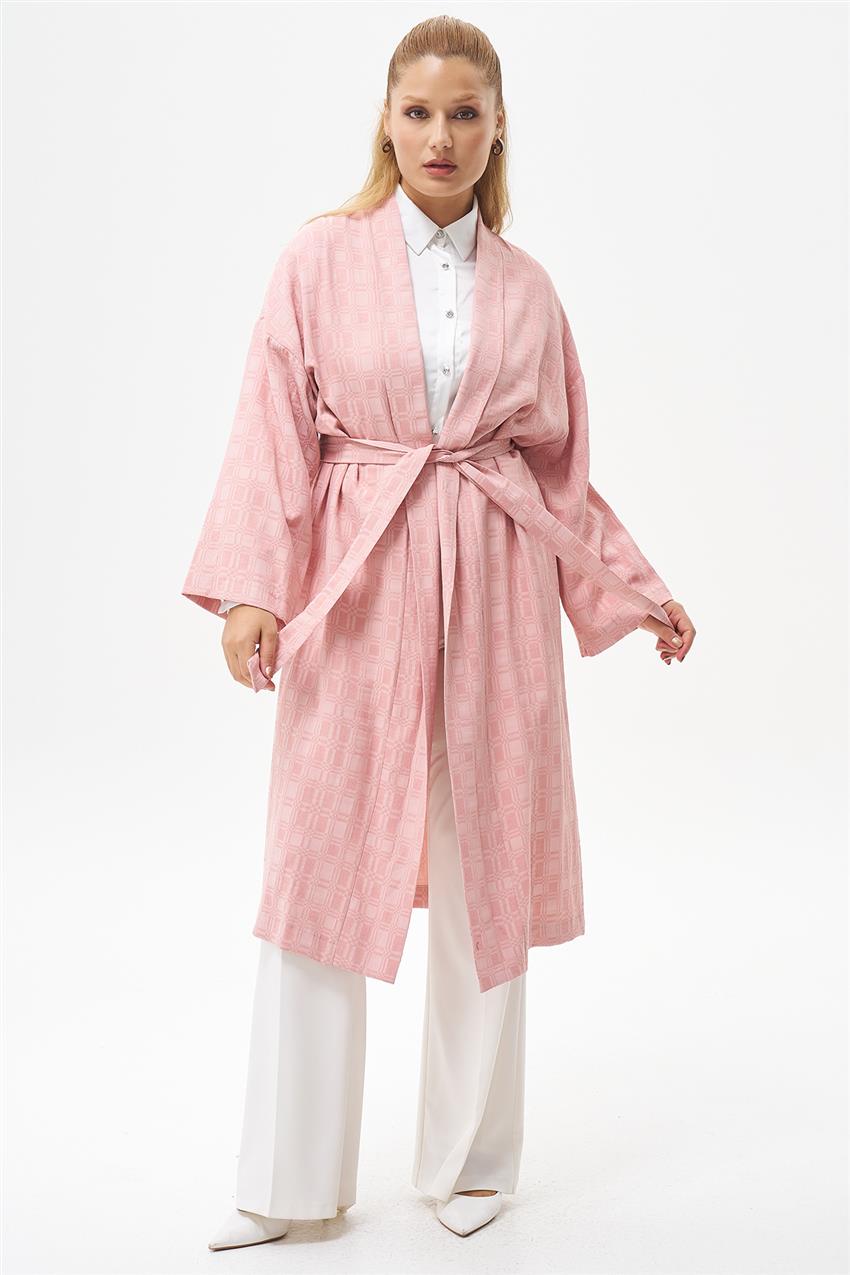 Kareli Pembe Kimono