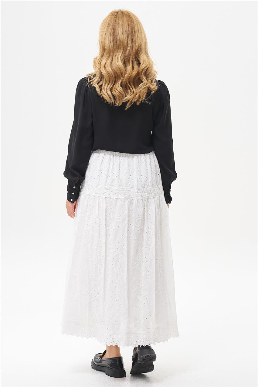 Skirt-White KYL-E119-02