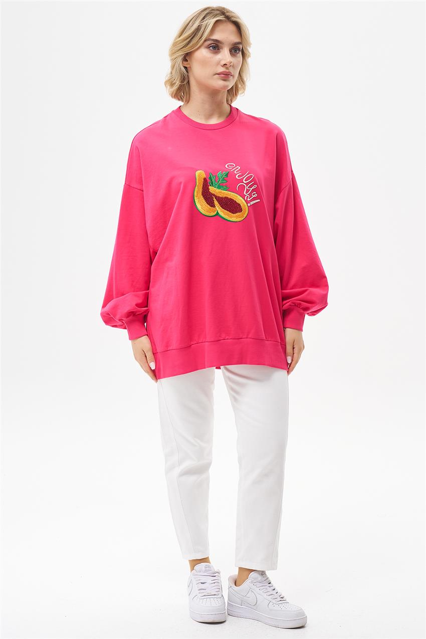 Sweatshirt-Fuchsia 270016-R091