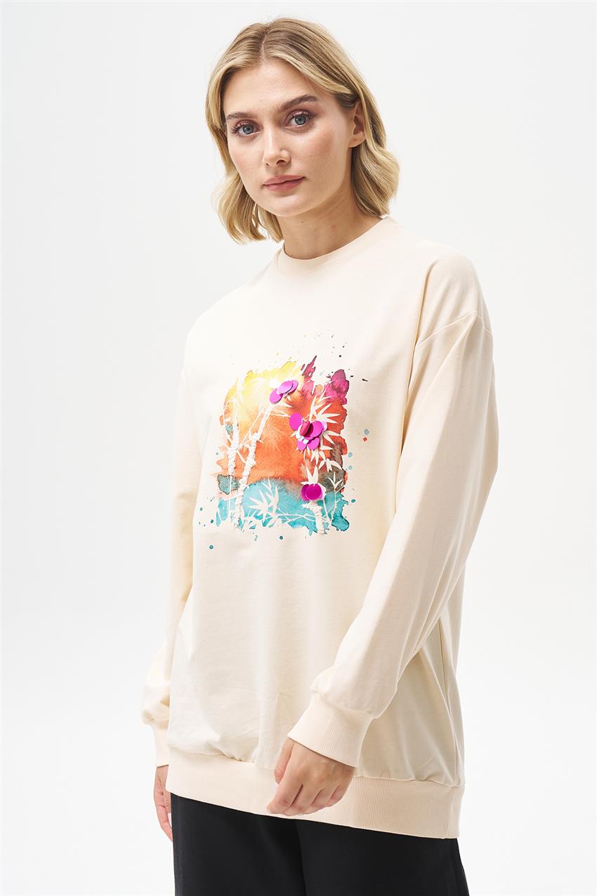 Sweatshirt-Beige 270107-R039