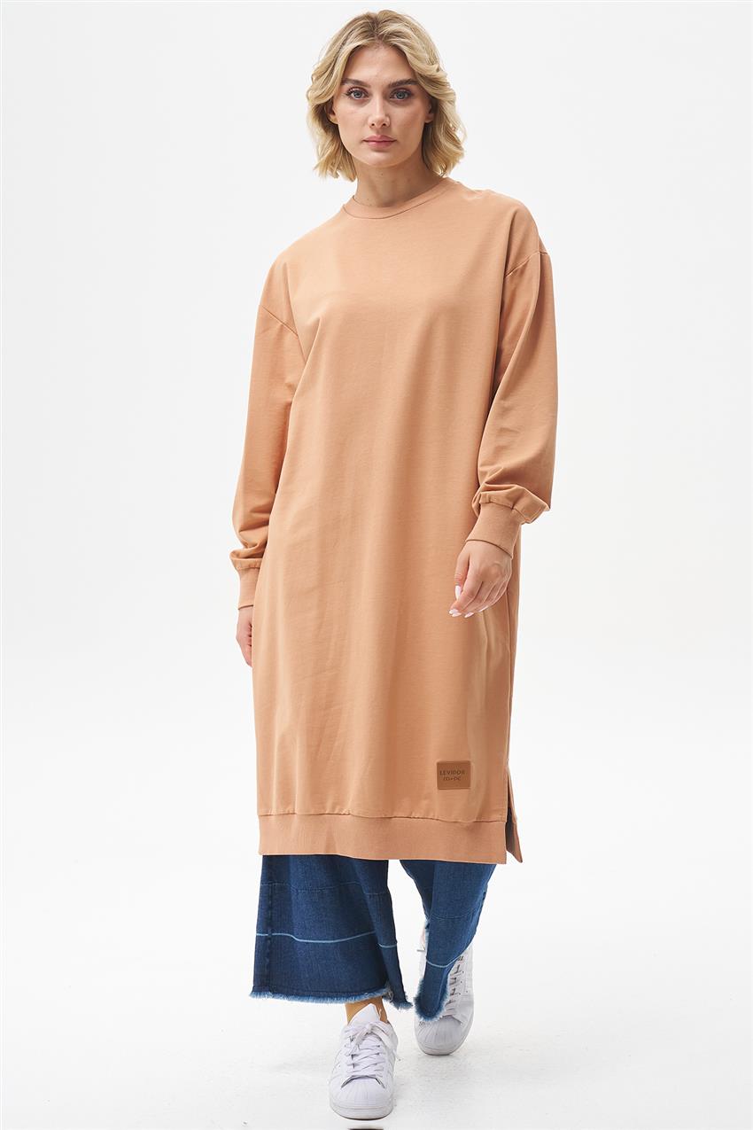 Basic Uzun Taba Sweatshirt