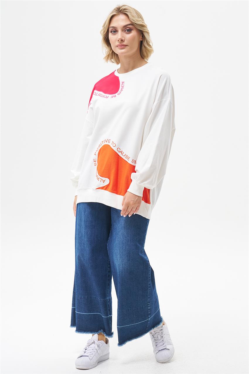 Sweatshirt-orange 270023-R213