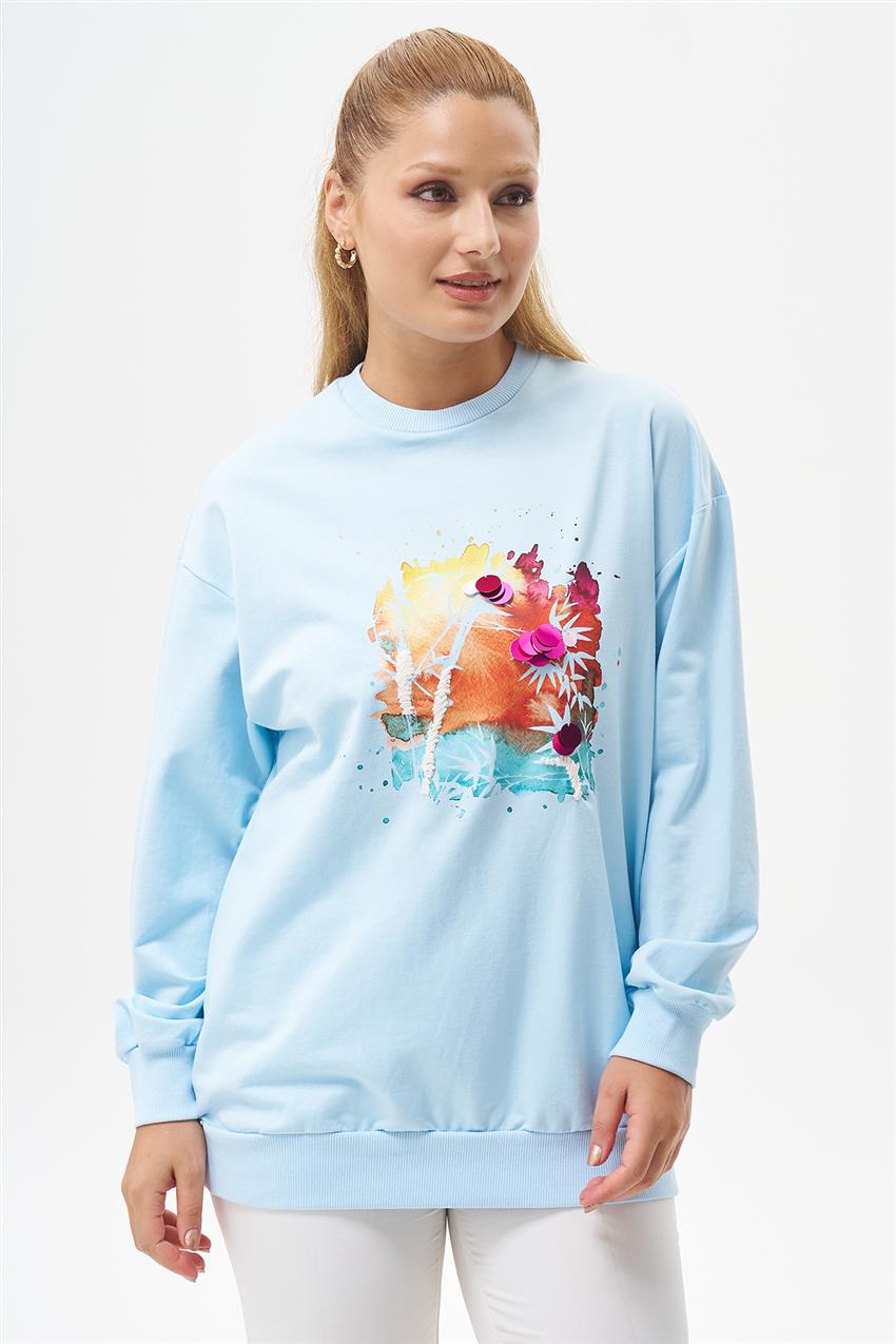 Sweatshirt-Ice Blue 270107-R061