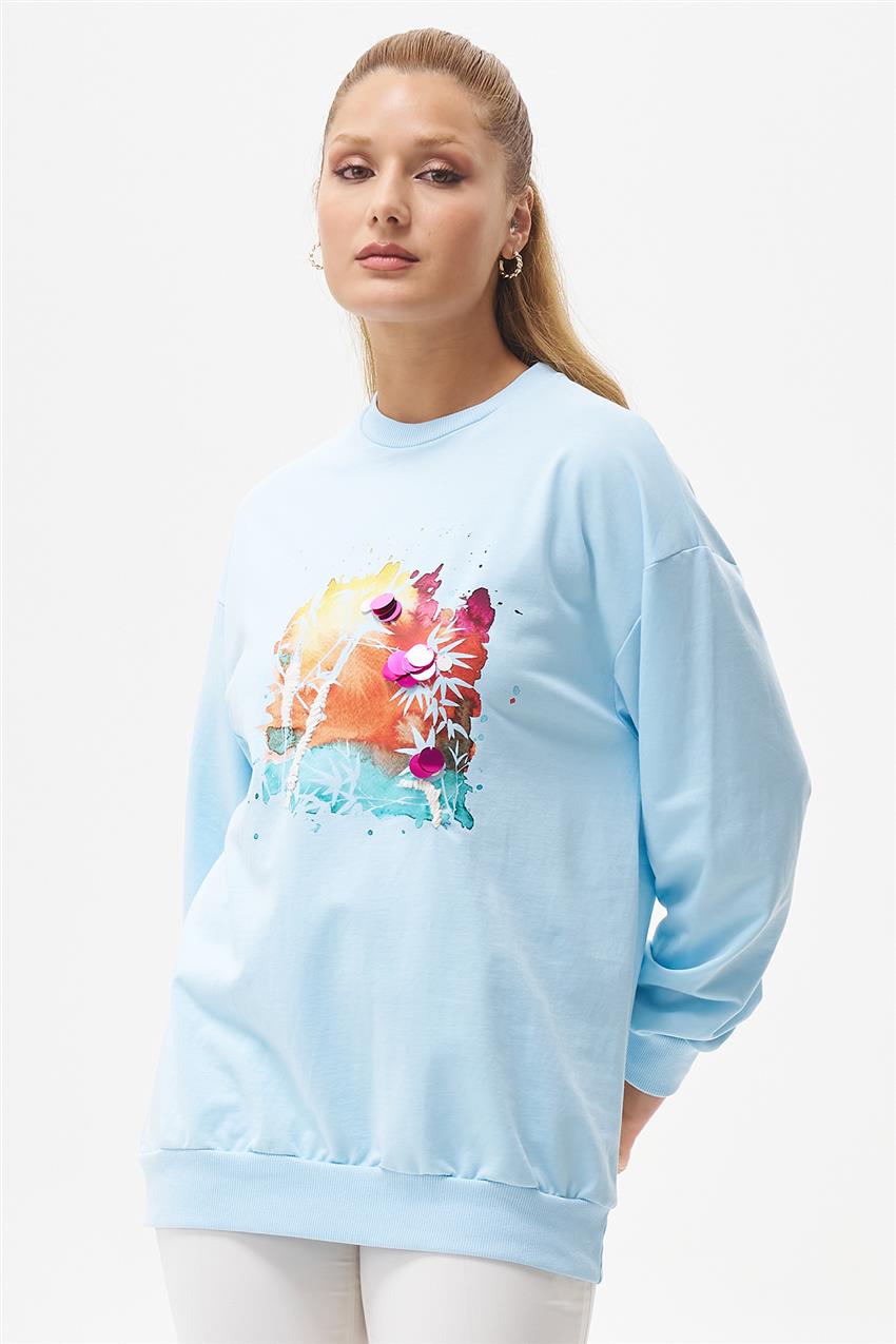 Sweatshirt-Ice Blue 270107-R061