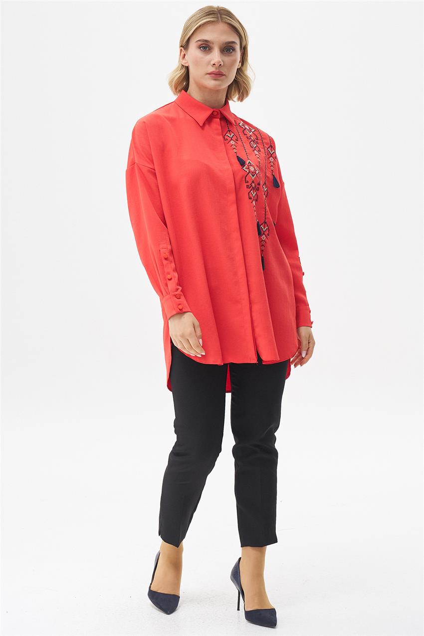 Tunic-Red KA-A23-21045-19