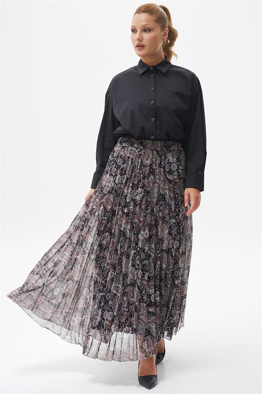 Skirt-Black 420027-R236