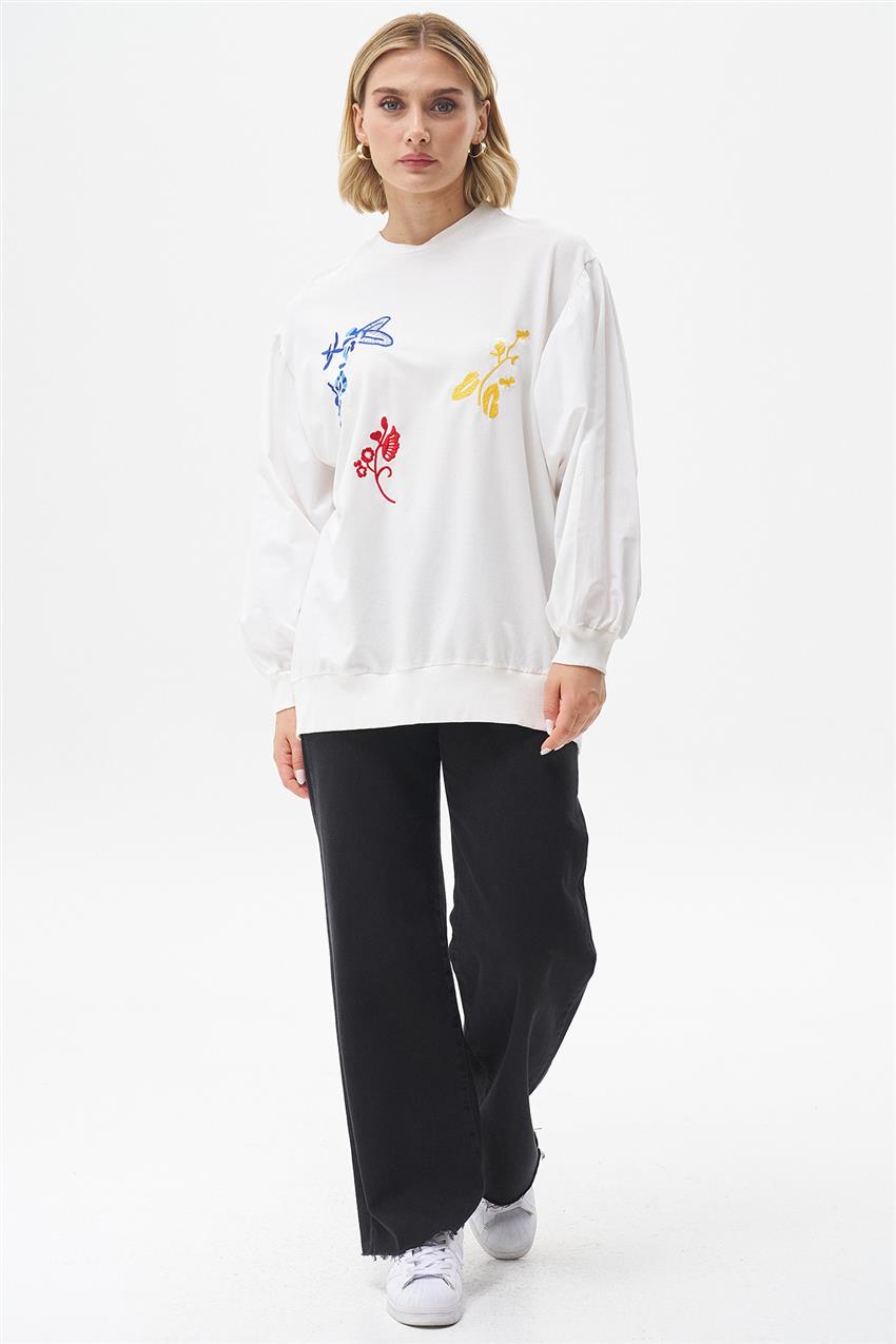 Sweatshirt-Ecru 270058-R076