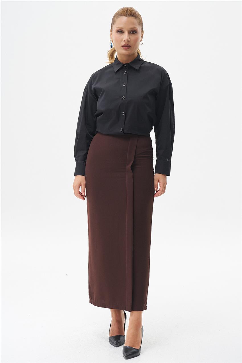 Skirt-Dark Brown 420047-R030