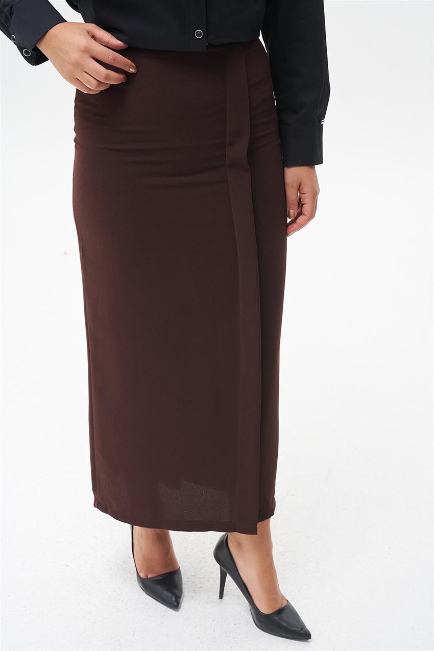 Skirt-Dark Brown 420047-R030